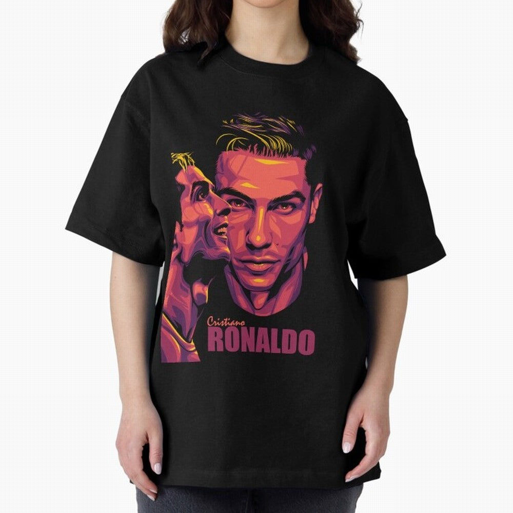 Cristiano Ronaldo Glow in the Dark Oversized T-Shirt Bring Legendary Rivalry Energy to FIFA World Cup 2026 Group Stage for Fans of Cristiano Ronaldo, Haaland and CR7 and Argentina, Bringing Football Festival Excitement, Trophy Ambitions, Country