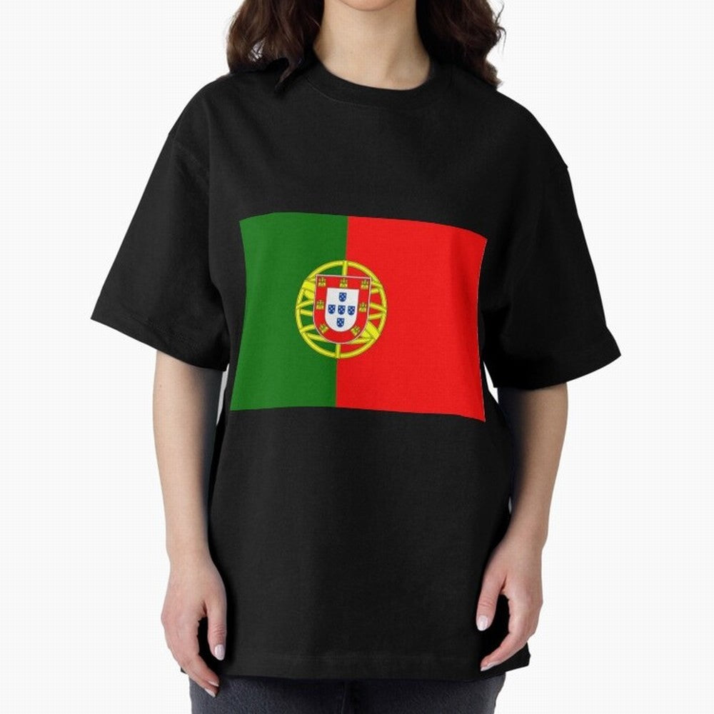 Viva Portugal Oversized T-Shirt Fuel Your Fan Pride for FIFA World Cup 2026 Group Stage Spirit, Celebrating France and Portugal, Haaland, Match Day Excitement, Supporter Culture, Golden Goals and Global Football Passion; Perfect for Supporters Who