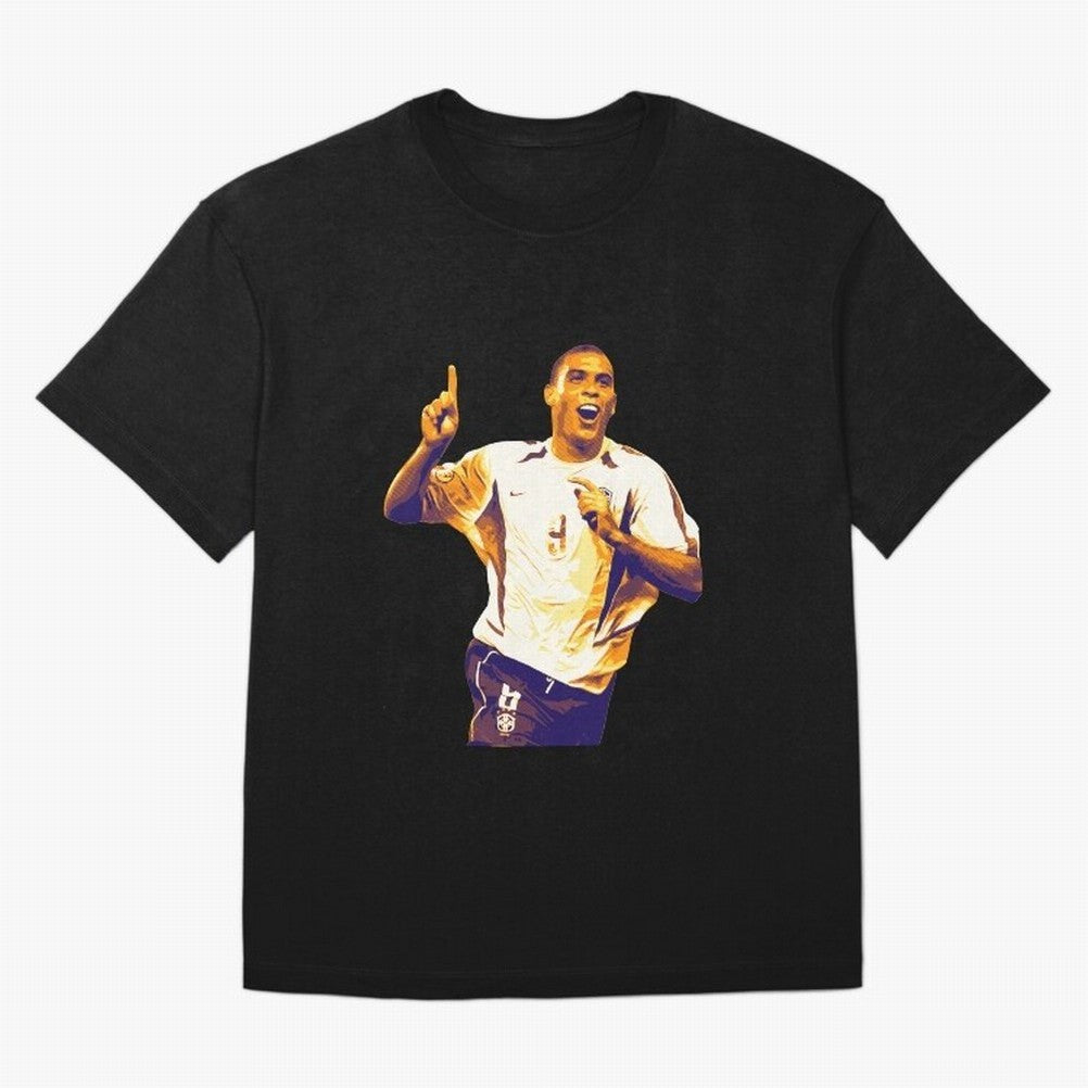 Ronaldo Naz¨¢rio brazil team Oversized T-Shirt Support FIFA World Cup 2026 USA Canada Mexico for Fans of Mbappe and Argentina, France and Brazil, Bringing Stadium Memories, Football Loyalty, International Chants and Championship Tradition; Ideal