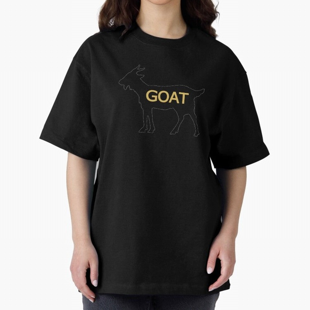 GOAT Alt Gold Oversized T-Shirt Show Your Tournament Heart for FIFA World Cup 2026 Group Stage Spirit, Made for Argentina and Brazil, Mbappe and Neymar, Vintage Soccer Flavor, Modern Football Stars, National Flags and Final Night Emotion; Perfect