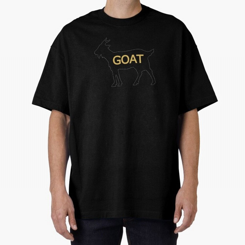 GOAT Alt Gold Oversized T-Shirt Show Your Tournament Heart for FIFA World Cup 2026 Group Stage Spirit, Made for Argentina and Brazil, Mbappe and Neymar, Vintage Soccer Flavor, Modern Football Stars, National Flags and Final Night Emotion; Perfect