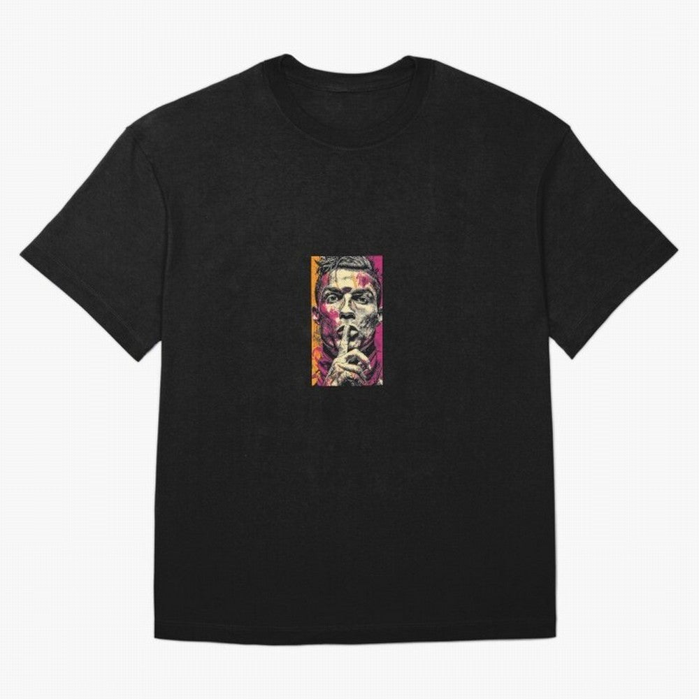 ronaldo Oversized T-Shirt Celebrate the Magic of Match Day Hype around FIFA World Cup 2026, Haaland and Mbappe, Netherlands, Retro Football Energy, Iconic Rivalries, Trophy Chase Drama and Stadium Atmosphere; Ideal for Football Dads, Football Moms,