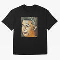 Cristiano Ronaldo Oversized T-Shirt Celebrate National Team Dreams in Global Football Passion for FIFA World Cup 2026 Group Stage, Capturing CR7, Brazil, Vintage Soccer Flavor, Modern Football Stars, National Flags and Final Night Emotion; Built