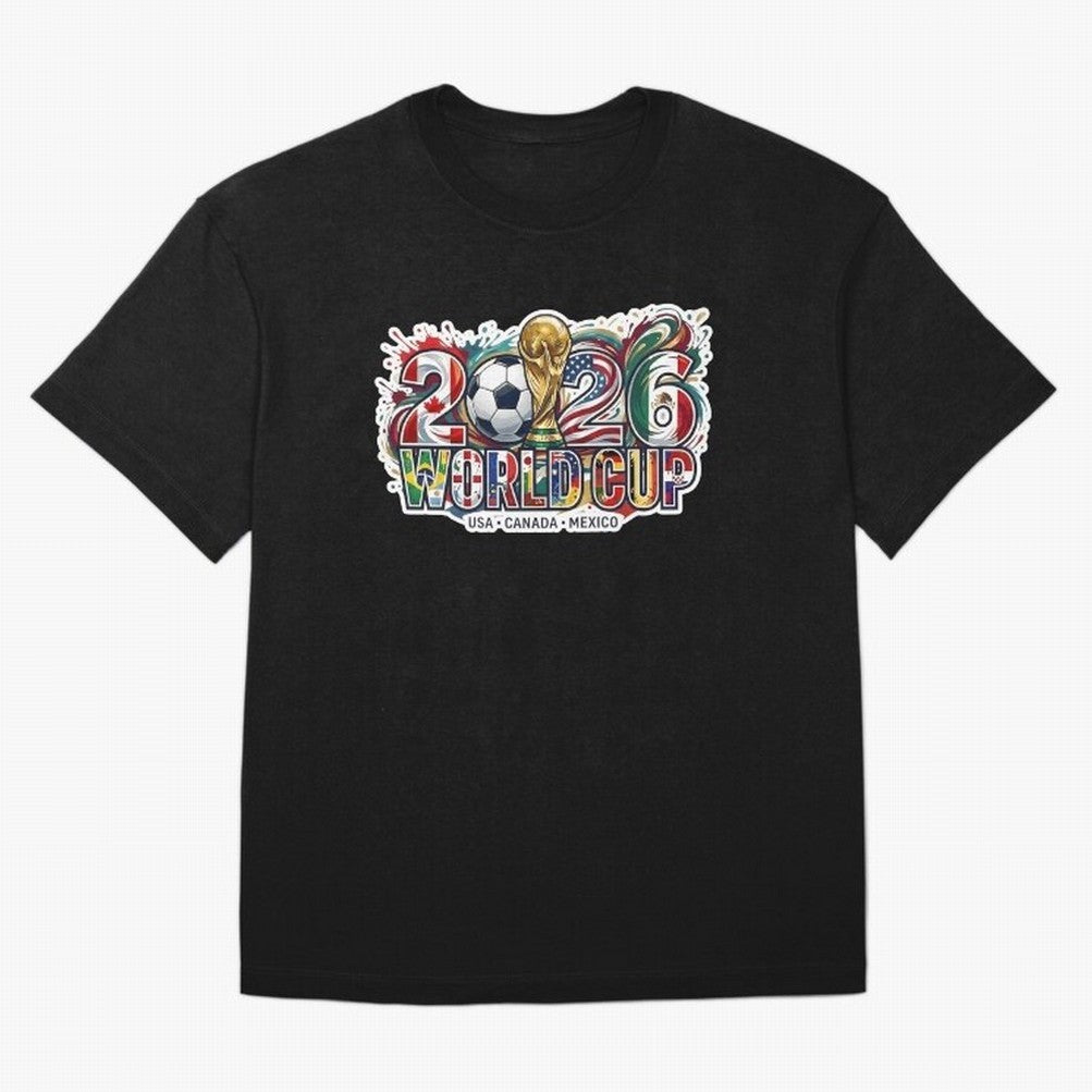 2026 World Cup International Futbol Football Soccer USA Canada Mexico Oversized T-Shirt Celebrate the Biggest Stage of Global Football Passion for FIFA World Cup 2026 Group Stage, Featuring Mbappe and Neymar, England, Soccer Culture, Superstar