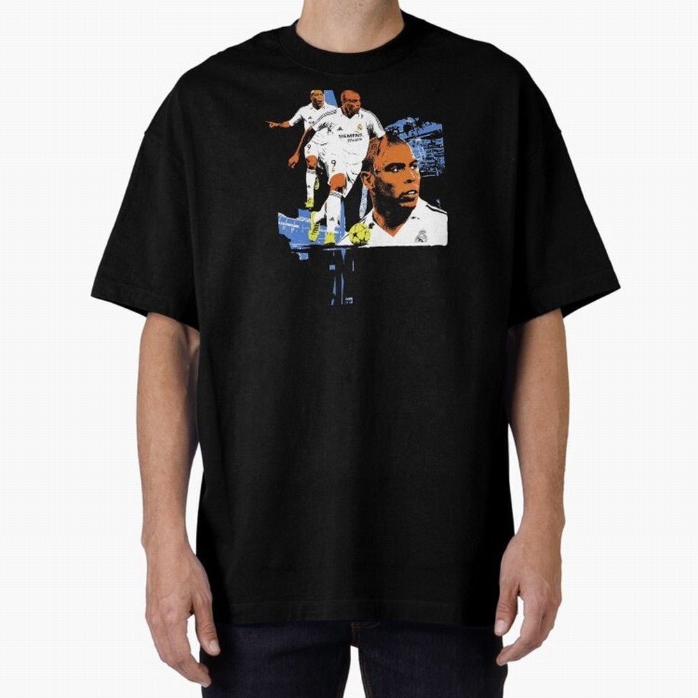 RonaldoO Fen?meno Vintage Football Bootleg Oversized T-Shirt Support Your Favorite Stars during FIFA World Cup 2026 Group Stage Spirit, Connected to England, France and Netherlands, Haaland and Mbappe, Soccer Culture, Superstar Moments, National
