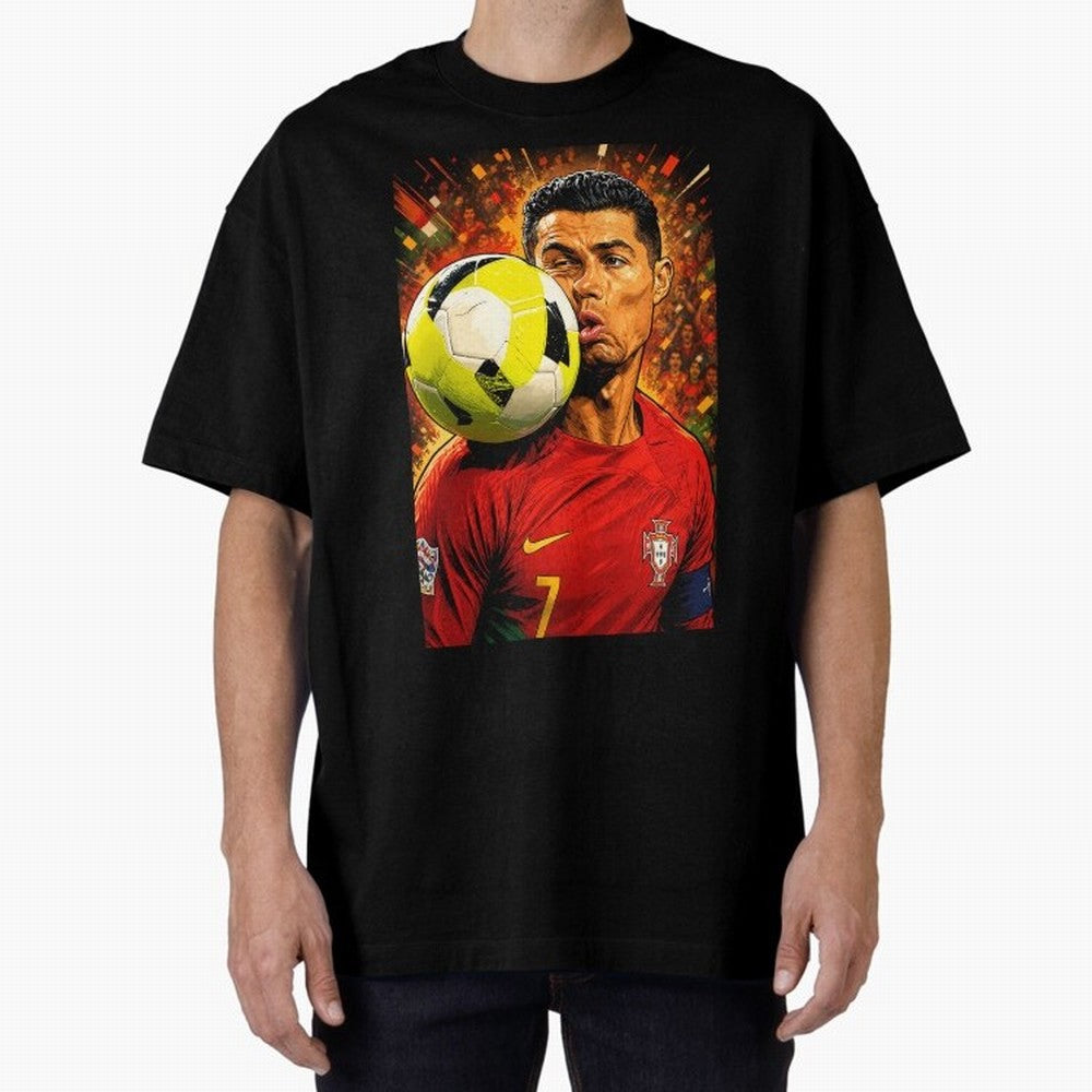 Legendary shot Oversized T-Shirt Follow Every Goal of FIFA World Cup 2026 Group Stage Spirit, Featuring Germany, CR7, Classic Soccer Heritage, Championship Pressure, Fan Loyalty and International Pride; Ideal for Fans Who Follow Messi, Cristiano