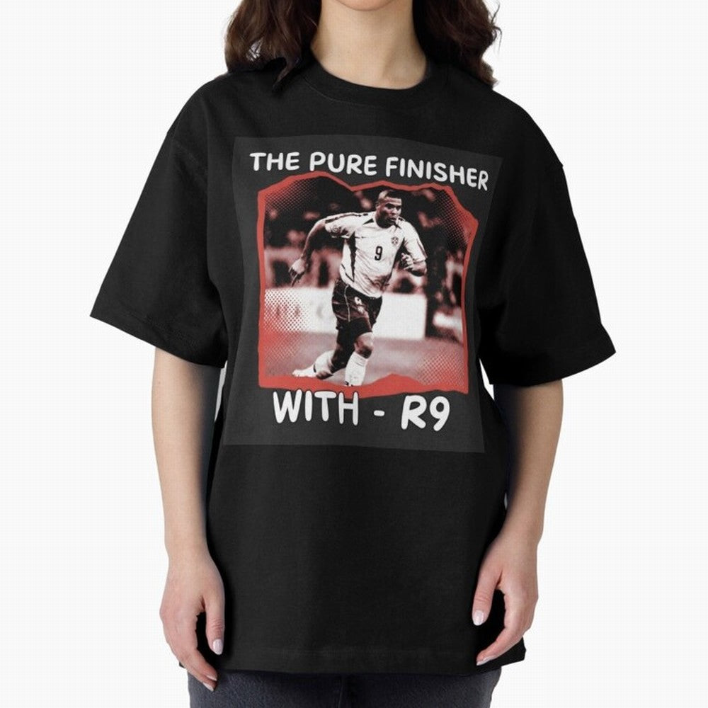 Ronaldo R9 The Pure Finisher Vintage Oversized T-Shirt Represent FIFA World Cup 2026 Built around Messi, Neymar and Mbappe, Portugal, Spain and Germany Energy, Match Day Excitement, Supporter Culture, Golden Goals and Global Football Passion; Ideal