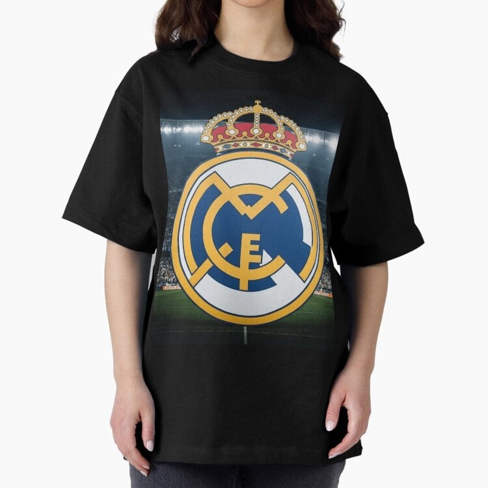 I love Madrid Oversized T-Shirt Join the Global Buzz around Global Football Passion for FIFA World Cup 2026 Group Stage, Highlighting Messi, CR7 and Mbappe, Portugal, Spain and Germany, Stadium Chants, National Pride, Trophy Dreams and