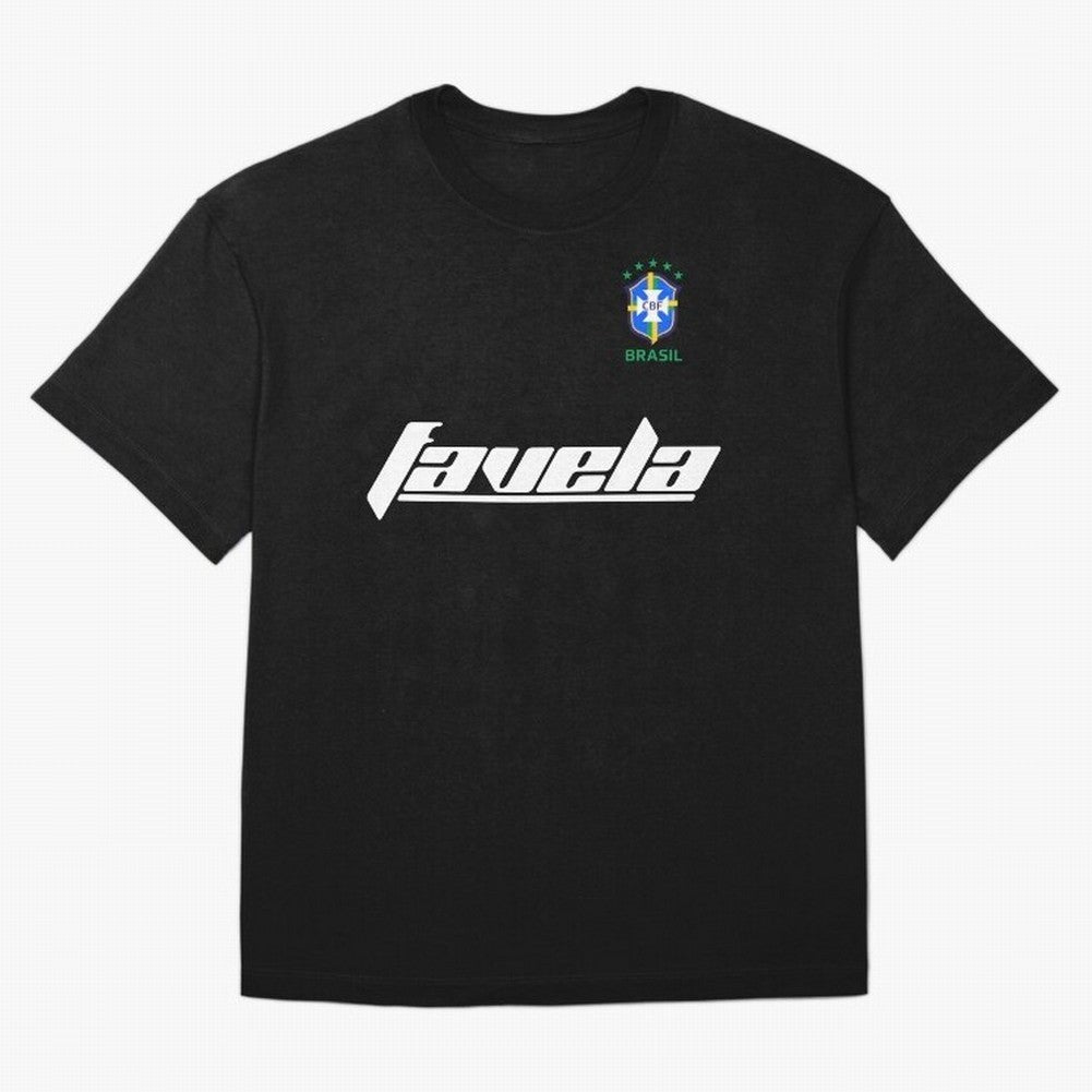 Brasil CBF WorldCup Favela Oversized T-Shirt Celebrate Classic Football Spirit in FIFA World Cup 2026 USA Canada Mexico Spirit, with Spain and Netherlands, Messi and Cristiano Ronaldo, Supporter Pride, Iconic Celebrations, Legendary Names and