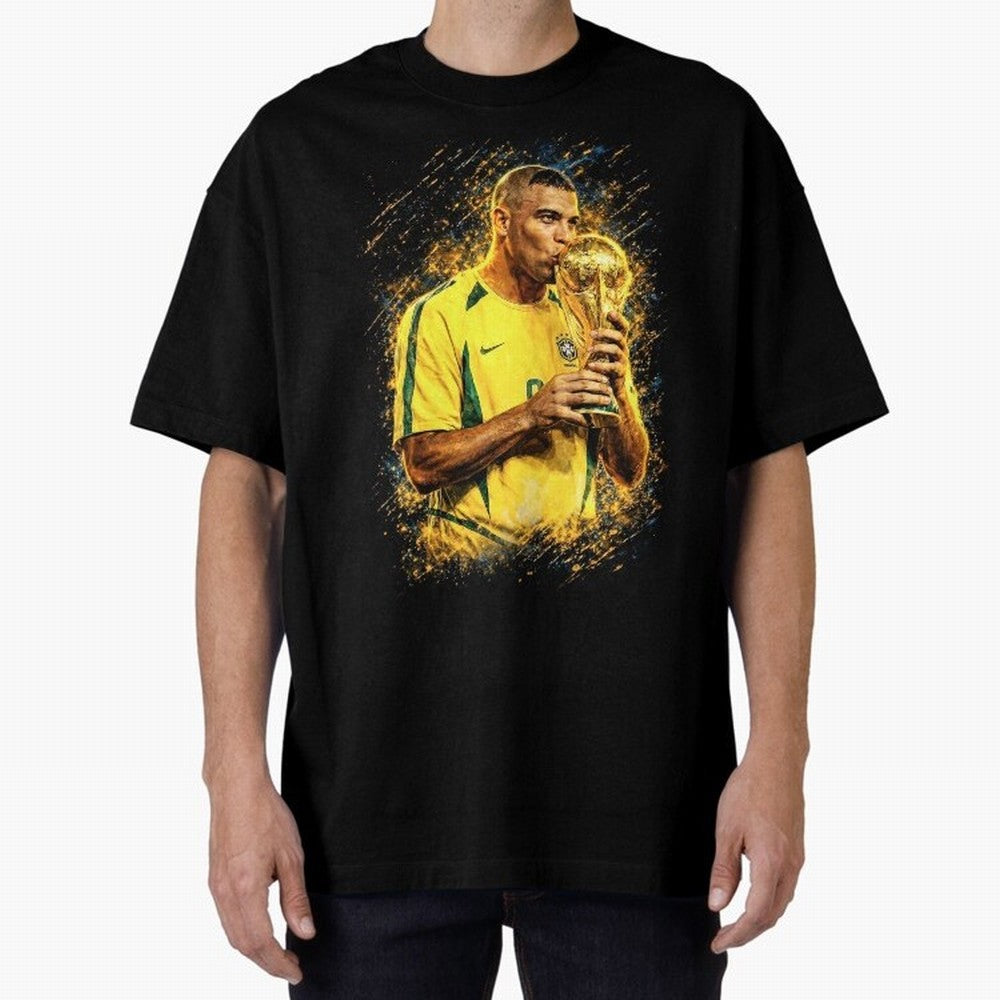 R9 Ronaldo Football Legend Oversized T-Shirt Honor Champions and Dreams in FIFA World Cup 2026 Group Stage Inspired by Messi, Argentina and Brazil Energy, Football History, Final Match Energy, Crowd Noise and Once in a Lifetime Moments; Ideal for