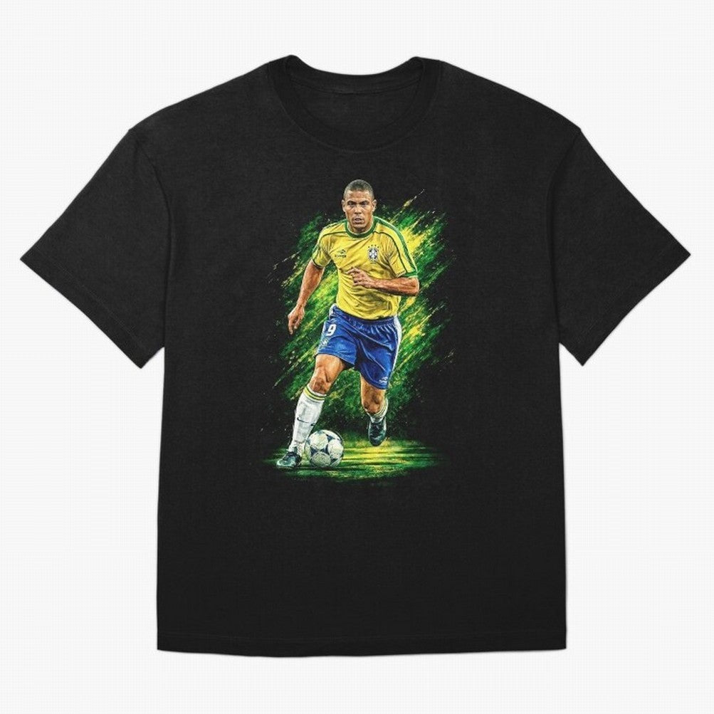 R9 Ronaldo Football Legend Oversized T-Shirt Bring Retro Soccer Energy to the FIFA World Cup 2026 USA Canada Mexico Journey through CR7 Highlights, Argentina Pride, Championship Spirit, Famous Goals, Roaring Crowds and International Football Unity;