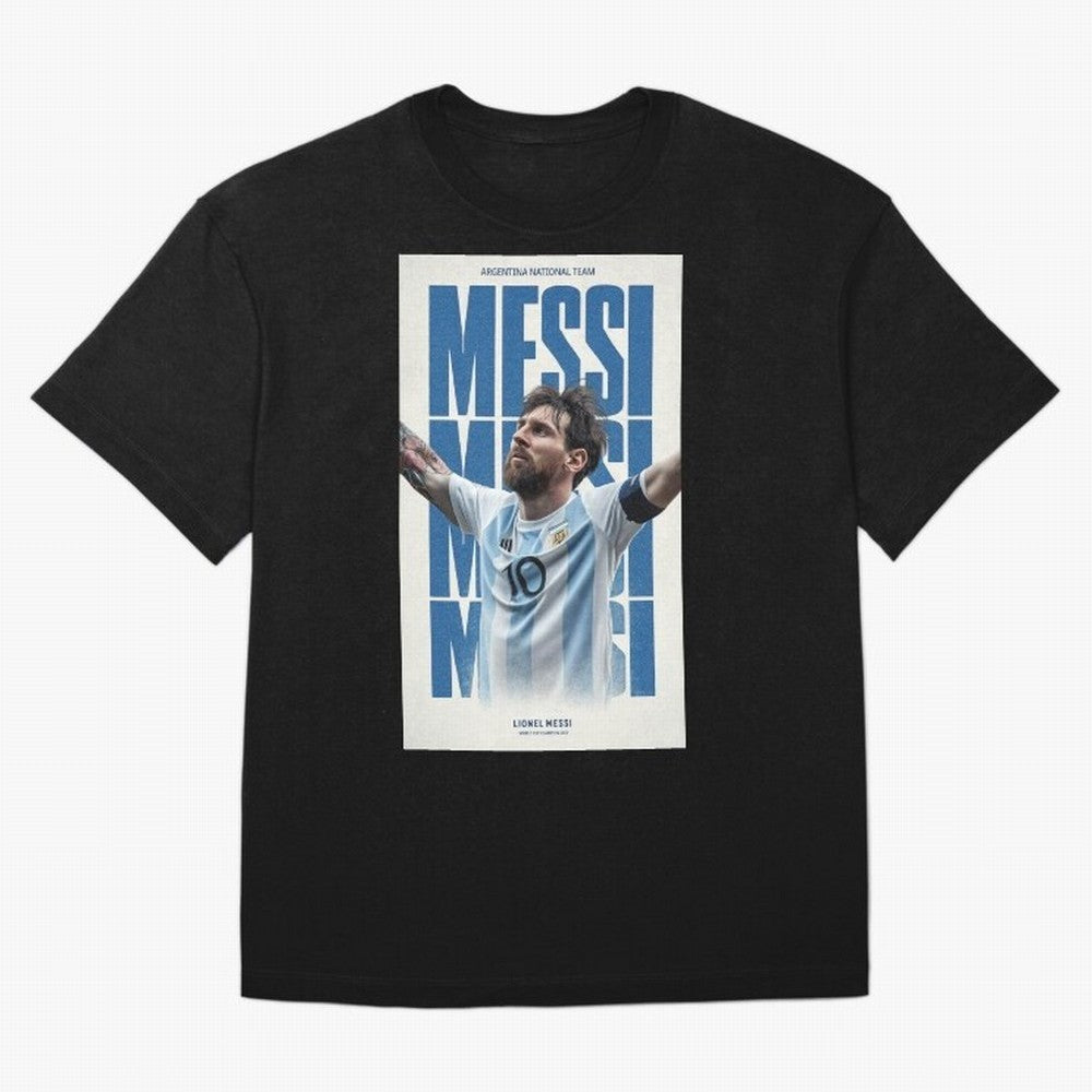 Messi Champion Graphic Oversized T-Shirt Fuel the Hype around FIFA World Cup 2026 Group Stage Spirit, Inspired by England and Germany, CR7, Game Day Rituals, Football Legends, Country Pride and the Road to the Final; Perfect for People Who Love