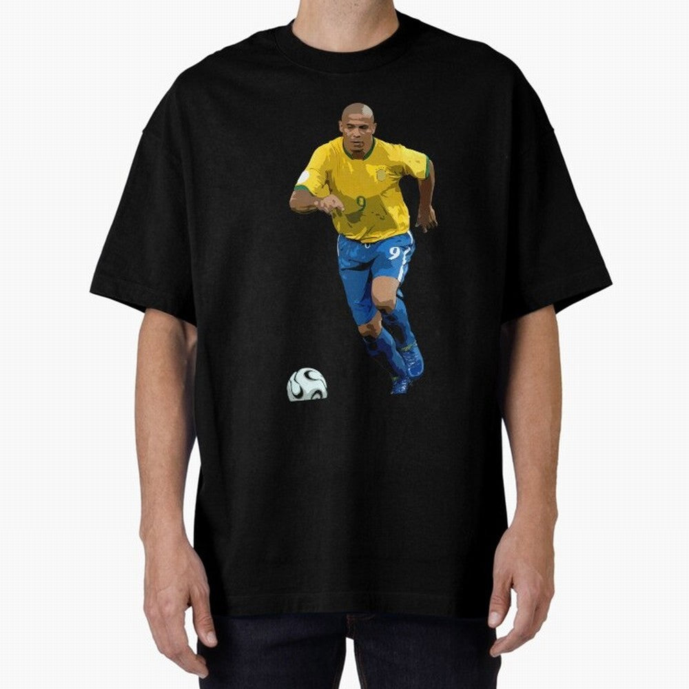 Ronaldo Nazario Oversized T-Shirt Capture Stadium Memories from the FIFA World Cup 2026 Group Stage Journey through Messi and Cristiano Ronaldo Highlights, Spain Pride, Retro Football Energy, Iconic Rivalries, Trophy Chase Drama and Stadium