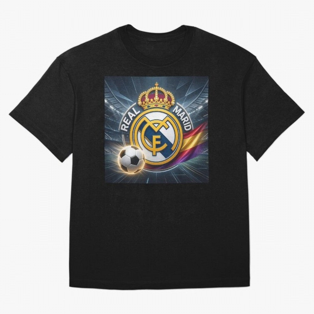 Real Madrid's ball Oversized T-Shirt Bring Trophy Dreams to FIFA World Cup 2026 USA Canada Mexico for Fans of Mbappe and Germany, Bringing Champion Mindset, Group Stage Buzz, Knockout Tension and Passionate Fan Culture; Perfect for Fans,