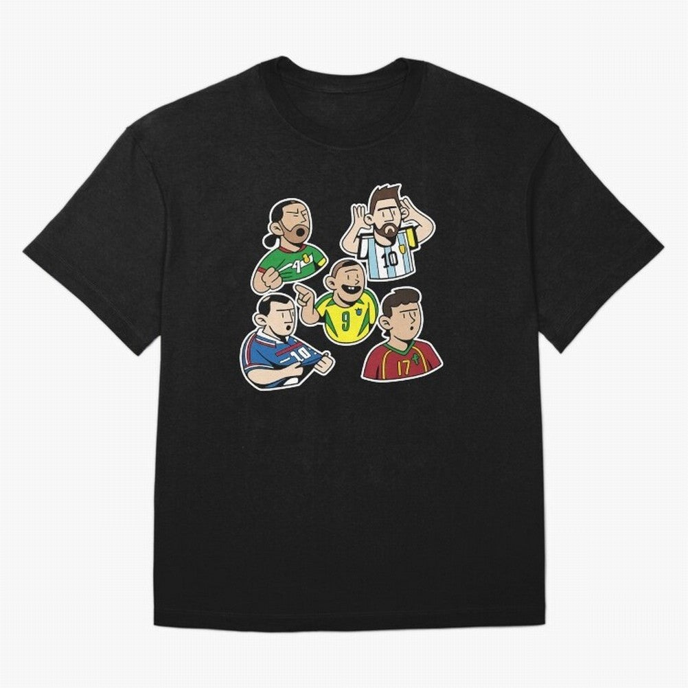 Soccer players Oversized T-Shirt Unlock FIFA World Cup 2026 USA Canada Mexico Spirit, with Netherlands, Messi, CR7 and Mbappe, Supporter Pride, Iconic Celebrations, Legendary Names and Global Match Day Energy; Ideal for Fans Who Follow Messi,