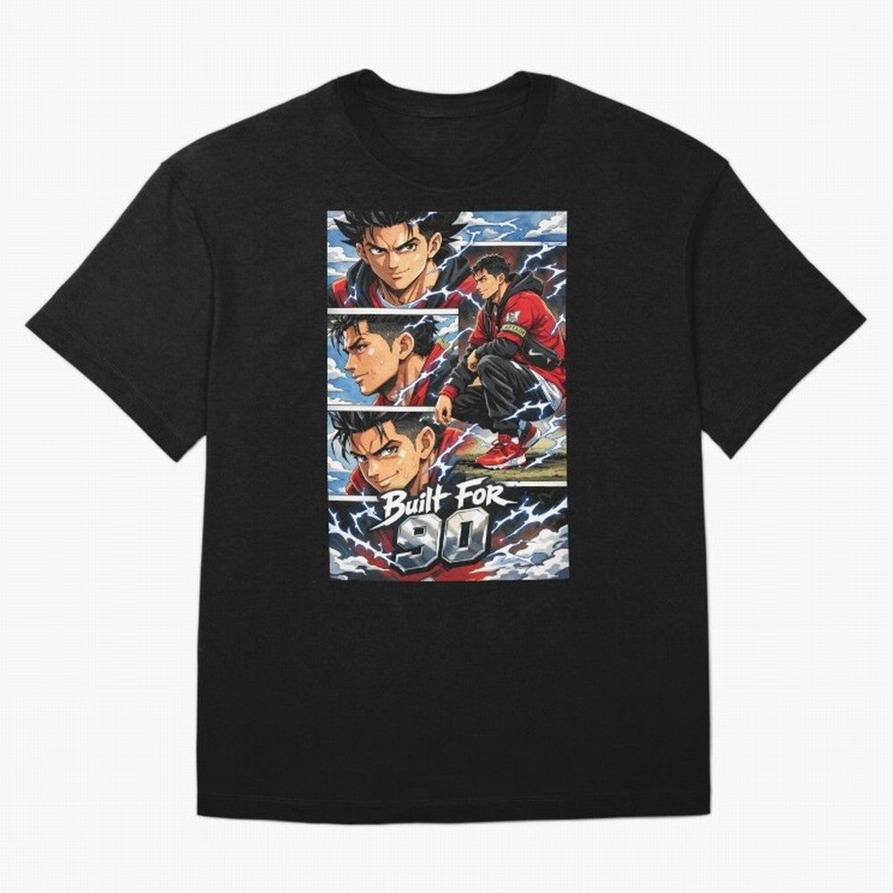 Built for 90 ¨C Anime Streetwear Football Art Oversized T-Shirt Make Game Day About the FIFA World Cup 2026 Journey through Neymar, Haaland and Cristiano Ronaldo Highlights, Portugal, Spain and Germany Pride, Goal Celebration Energy, Supporter