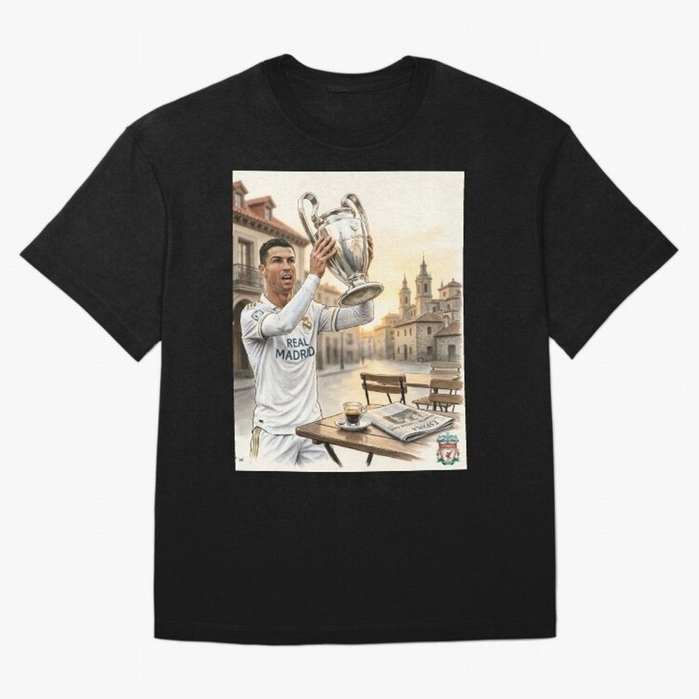Madrid Oversized T-Shirt Bring a Champion Mindset to Global Football Passion for FIFA World Cup 2026, Featuring Messi, Neymar and Mbappe, Spain, Worldwide Fan Energy, Dramatic Goals, Stadium Lights and Championship Celebrations; Made for Die Hard