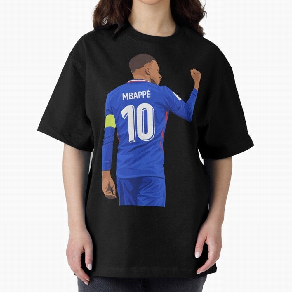 Kylian Mbappe France Oversized T-Shirt Celebrate Rivalries and Pride in Match Day Hype around FIFA World Cup 2026, Haaland, Spain and Netherlands, Football Passion, Legendary Performances, Festival Vibes and Supporter Community; Made for Collectors