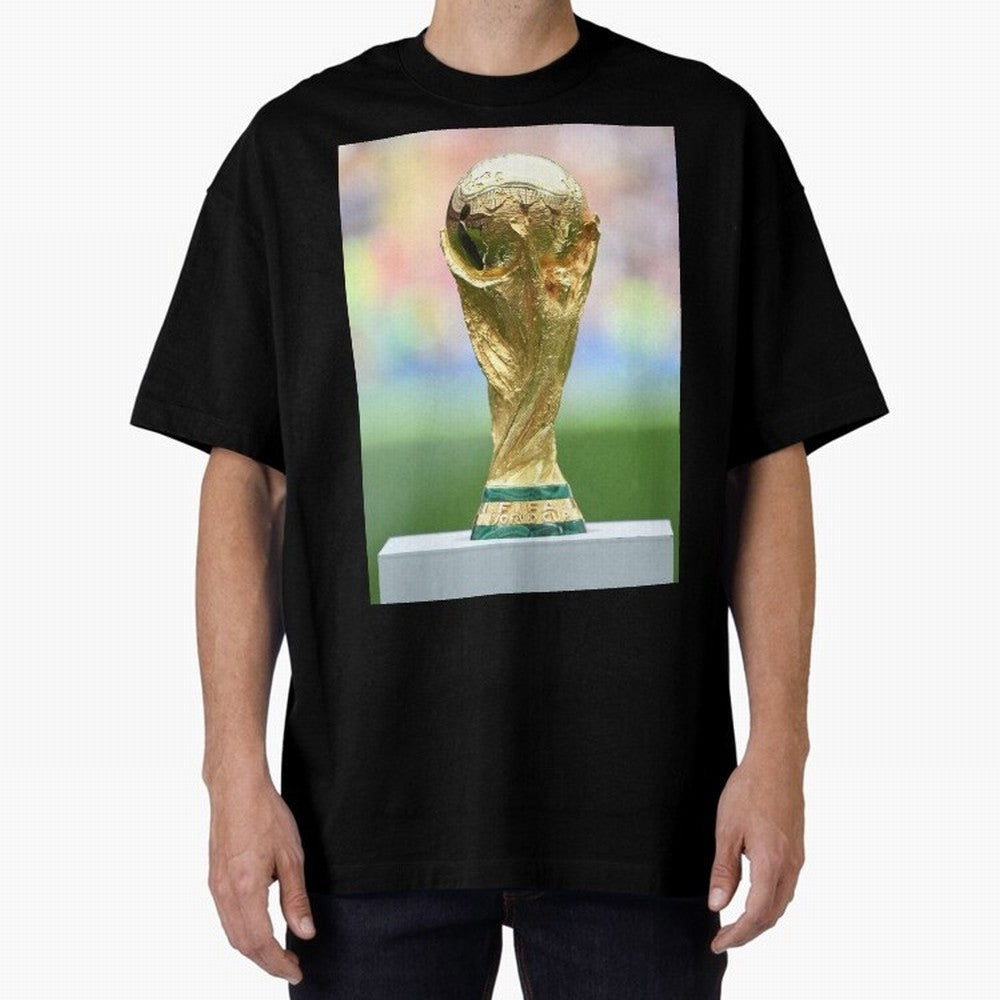 World CUP. Oversized T-Shirt Bring Trophy Dreams to FIFA World Cup 2026 Spirit, Driven by Portugal, Messi, Neymar and Mbappe, Goal Celebration Energy, Supporter Heritage, Football Icons and Worldwide Tournament Joy; Ideal for Passionate Fans Who