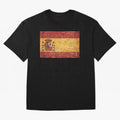 Vintage Distressed Spanish Flag Oversized T-Shirt Celebrate Supporters United by FIFA World Cup 2026 Group Stage for Fans of Cristiano Ronaldo and Argentina, France and Brazil, Bringing Football History, Final Match Energy, Crowd Noise and Once in