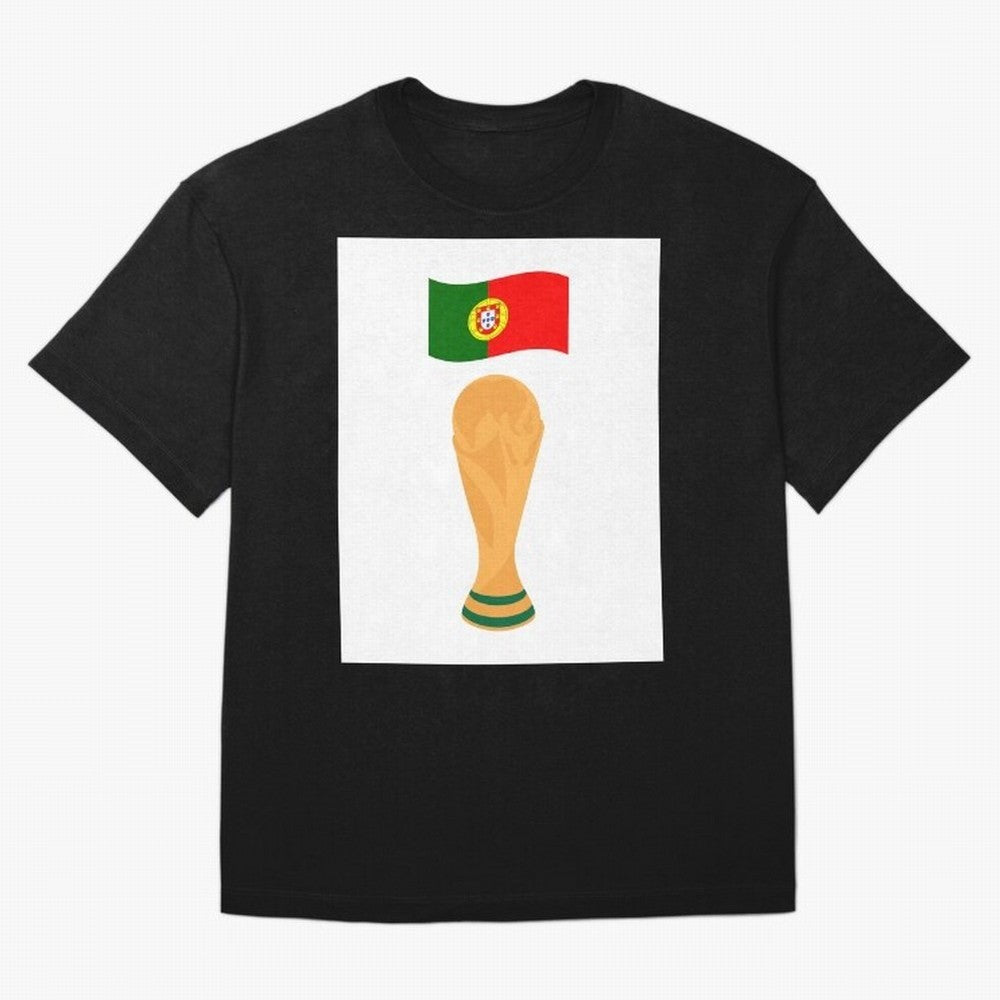 Portugal Football Fan T-Shirt Oversized T-Shirt Spotlight the FIFA World Cup 2026 Journey through CR7 Highlights, Brazil Pride, Fan Favorite Moments, National Team Passion, Big Match Drama and Soccer History; Great for Supporters Who Love Legendary