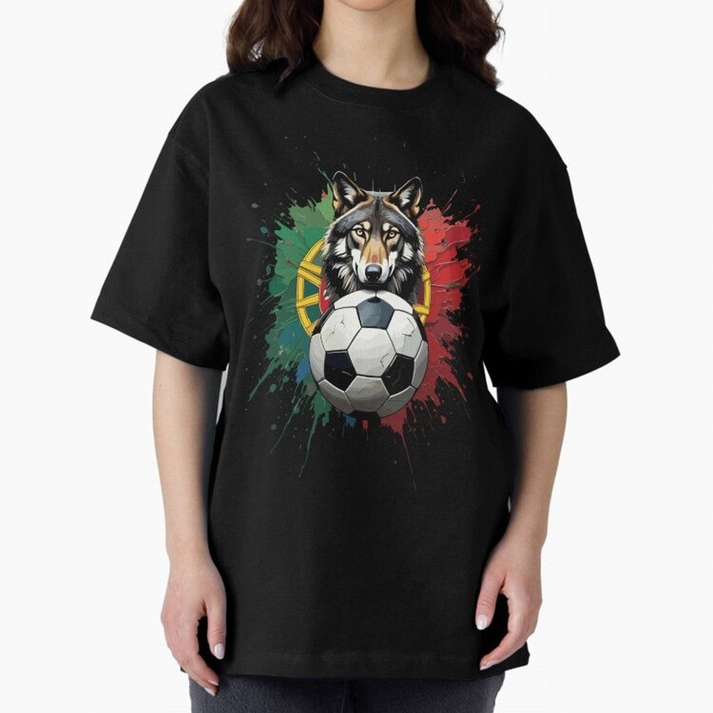 Portugal 2026 Soccer dog - World Cup Football Oversized T-Shirt Experience Global Football Passion for FIFA World Cup 2026 USA Canada Mexico, Connected to CR7, Argentina, France and Brazil, Tournament Hype, Historic Matchups, Family Viewing Parties