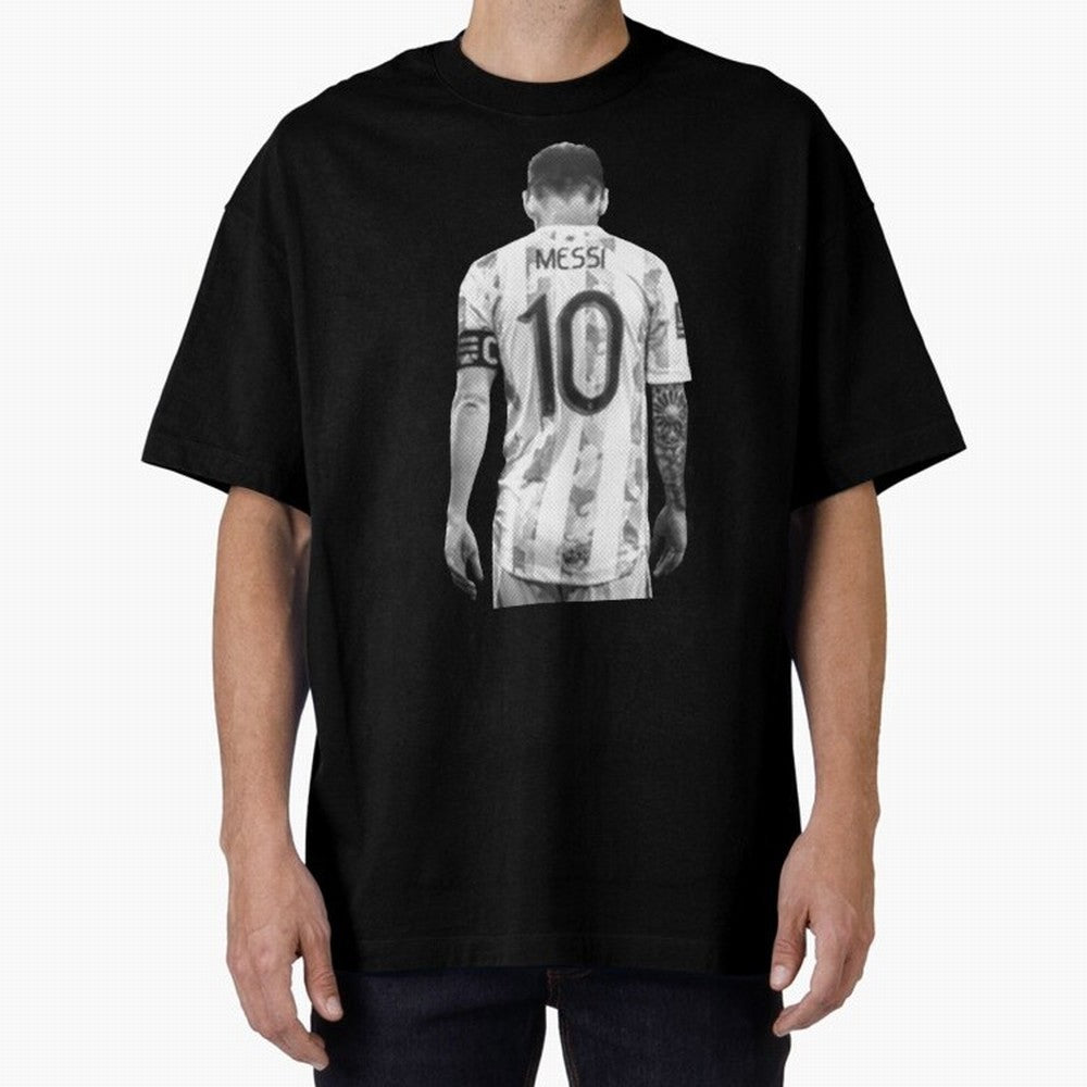 messi Oversized T-Shirt Feel the Trophy Chase of Global Football Passion for FIFA World Cup 2026 USA Canada Mexico, Driven by Messi, Neymar and Mbappe, France and Portugal, Goal Celebration Energy, Supporter Heritage, Football Icons and Worldwide