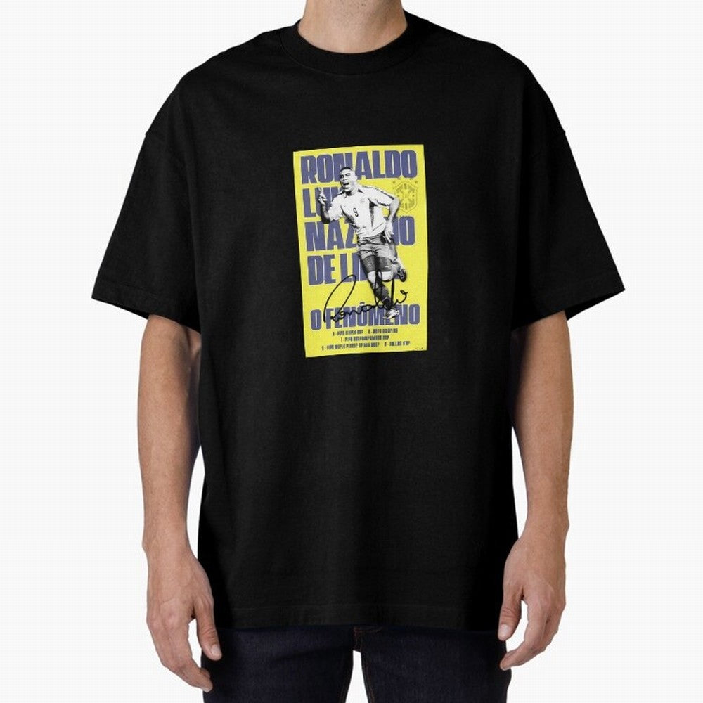 R9 Ronaldo Nazario Oversized T-Shirt Join the Global Buzz around FIFA World Cup 2026 Group Stage for Fans of Mbappe and Neymar and France, Bringing Classic Soccer Heritage, Championship Pressure, Fan Loyalty and International Pride; Great for