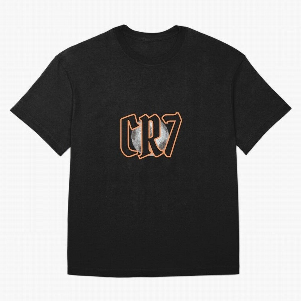 CR7 BLACK Oversized T-Shirt Bring a Vintage Feel to FIFA World Cup 2026 USA Canada Mexico for Fans of CR7 and Germany, Bringing Game Day Rituals, Football Legends, Country Pride and the Road to the Final; Created for Match Day Parties, Soccer