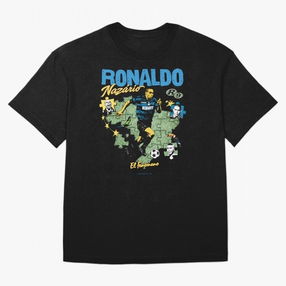 R9 Ronaldo Nazario Retro Brazil Soccer Oversized T-Shirt Celebrate Supporters United by Match Day Hype around FIFA World Cup 2026, Messi, Neymar and Mbappe, Spain and Netherlands, Retro Football Energy, Iconic Rivalries, Trophy Chase Drama and