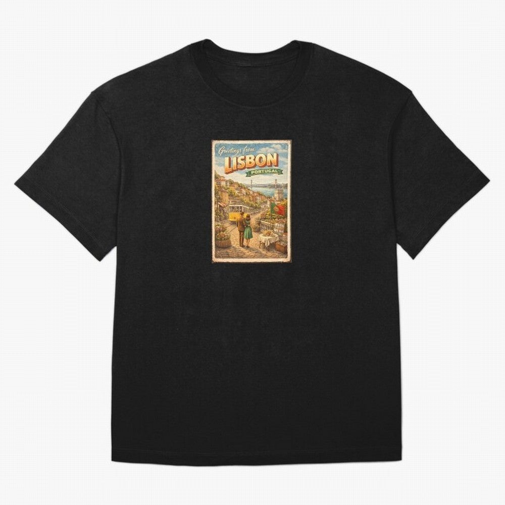 lisbon Oversized T-Shirt Show Your Stadium Side during Match Day Hype around FIFA World Cup 2026 USA Canada Mexico, Messi and Cristiano Ronaldo, France, Stadium Memories, Football Loyalty, International Chants and Championship Tradition; Created