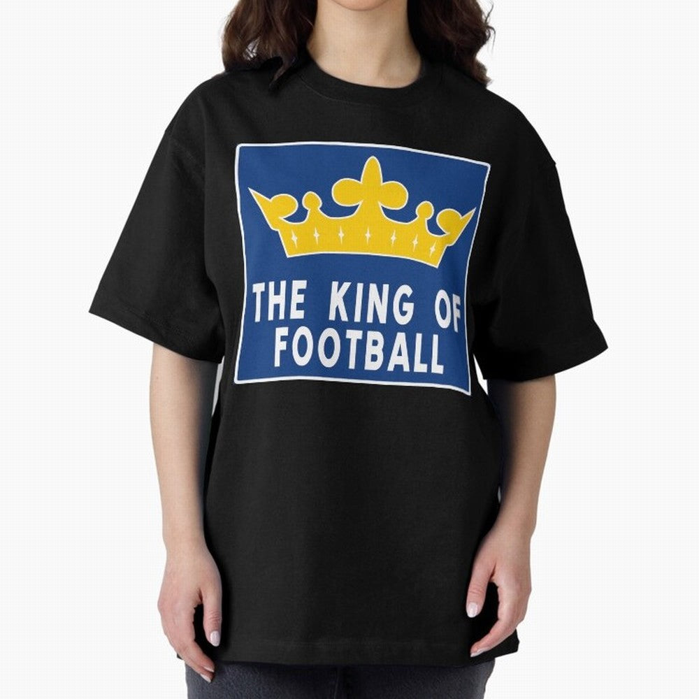 The King of Football Oversized T-Shirt Capture FIFA World Cup 2026 Filled with Mbappe, Argentina Energy, Tournament Hype, Historic Matchups, Family Viewing Parties and Global Sports Pride; Perfect for People Who Love Argentina, Brazil, France,