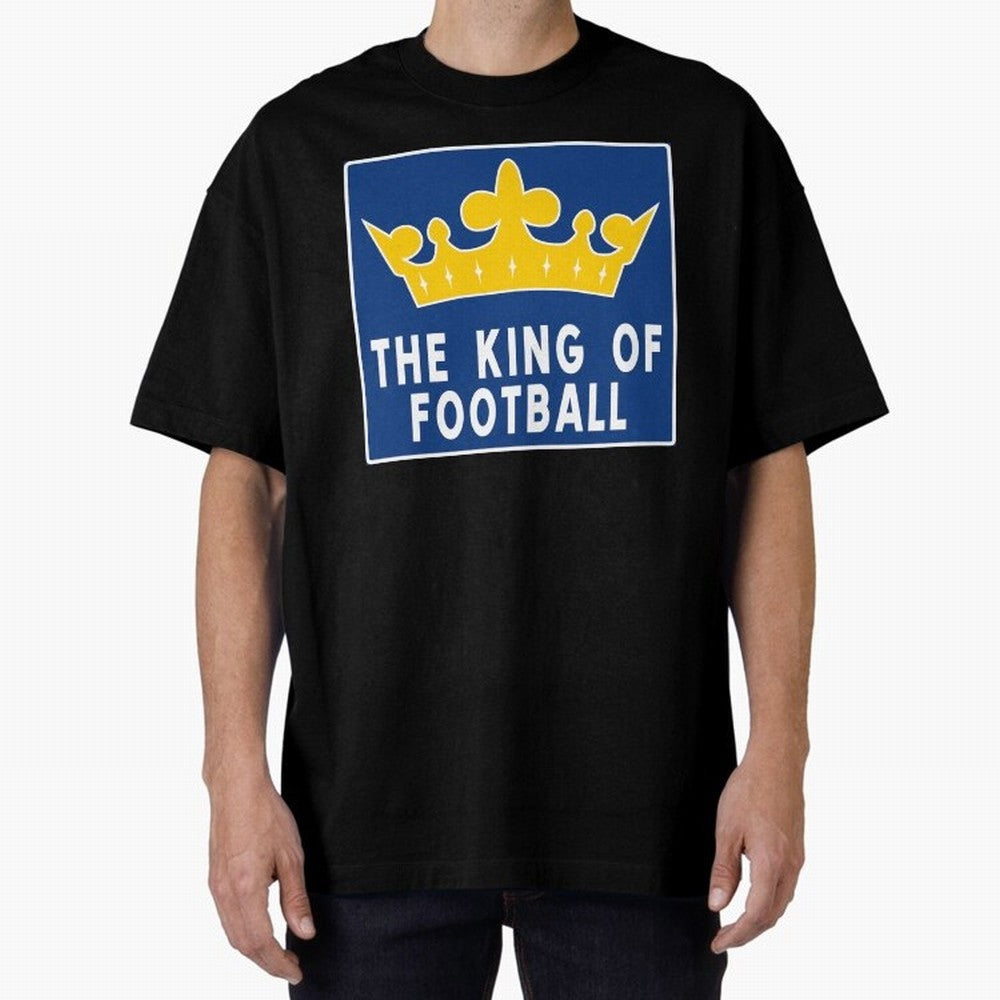 The King of Football Oversized T-Shirt Capture FIFA World Cup 2026 Filled with Mbappe, Argentina Energy, Tournament Hype, Historic Matchups, Family Viewing Parties and Global Sports Pride; Perfect for People Who Love Argentina, Brazil, France,