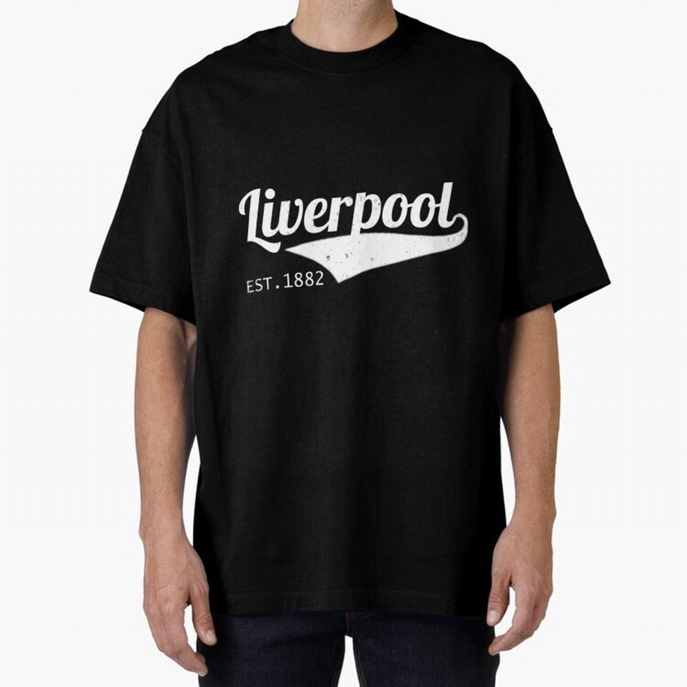 Liverpool Oversized T-Shirt Follow Every Goal of Global Football Passion for FIFA World Cup 2026 USA Canada Mexico, Inspired by Neymar, Haaland and Cristiano Ronaldo, England, Worldwide Fan Energy, Dramatic Goals, Stadium Lights and Championship