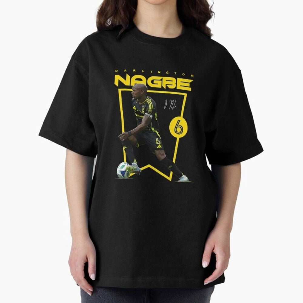 Darlington Nagbe Columbus Oversized T-Shirt Keep Football History Alive during Global Football Passion for FIFA World Cup 2026, Inspired by Cristiano Ronaldo, Haaland and CR7, Argentina and Brazil, Tournament Hype, Historic Matchups, Family Viewing