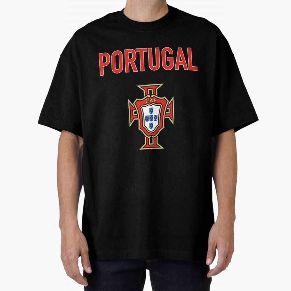 Portugal Oversized T-Shirt Bring Bold Fan Energy to Global Football Passion for FIFA World Cup 2026 USA Canada Mexico, Featuring Messi, CR7 and Mbappe, Argentina, France and Brazil, Football Festival Excitement, Trophy Ambitions, Country Rivalries