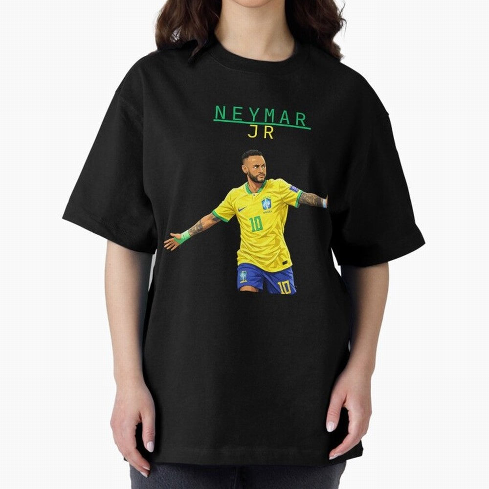 Neymar Oversized T-Shirt Relive Legendary Nights from Match Day Hype around FIFA World Cup 2026 Group Stage, Neymar, Argentina, France and Brazil, Fan Favorite Moments, National Team Passion, Big Match Drama and Soccer History; Built for Supporters