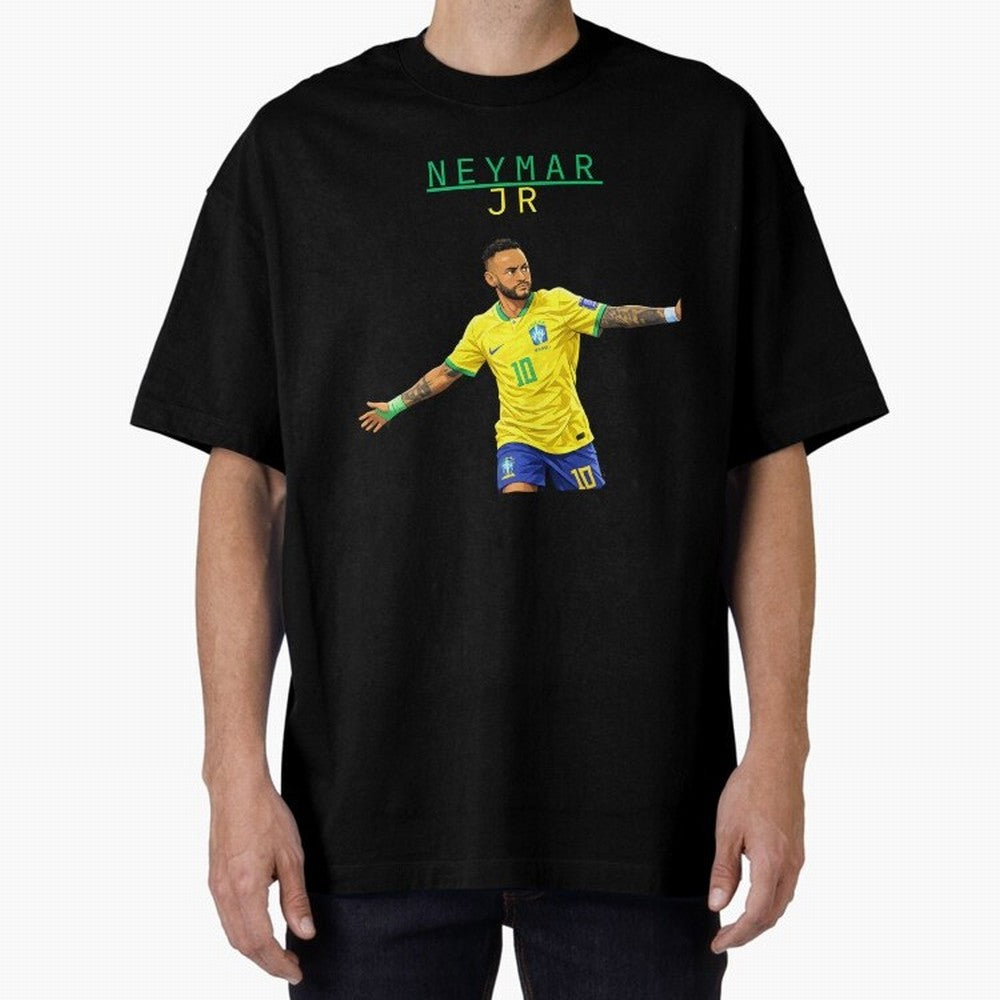 Neymar Oversized T-Shirt Relive Legendary Nights from Match Day Hype around FIFA World Cup 2026 Group Stage, Neymar, Argentina, France and Brazil, Fan Favorite Moments, National Team Passion, Big Match Drama and Soccer History; Built for Supporters