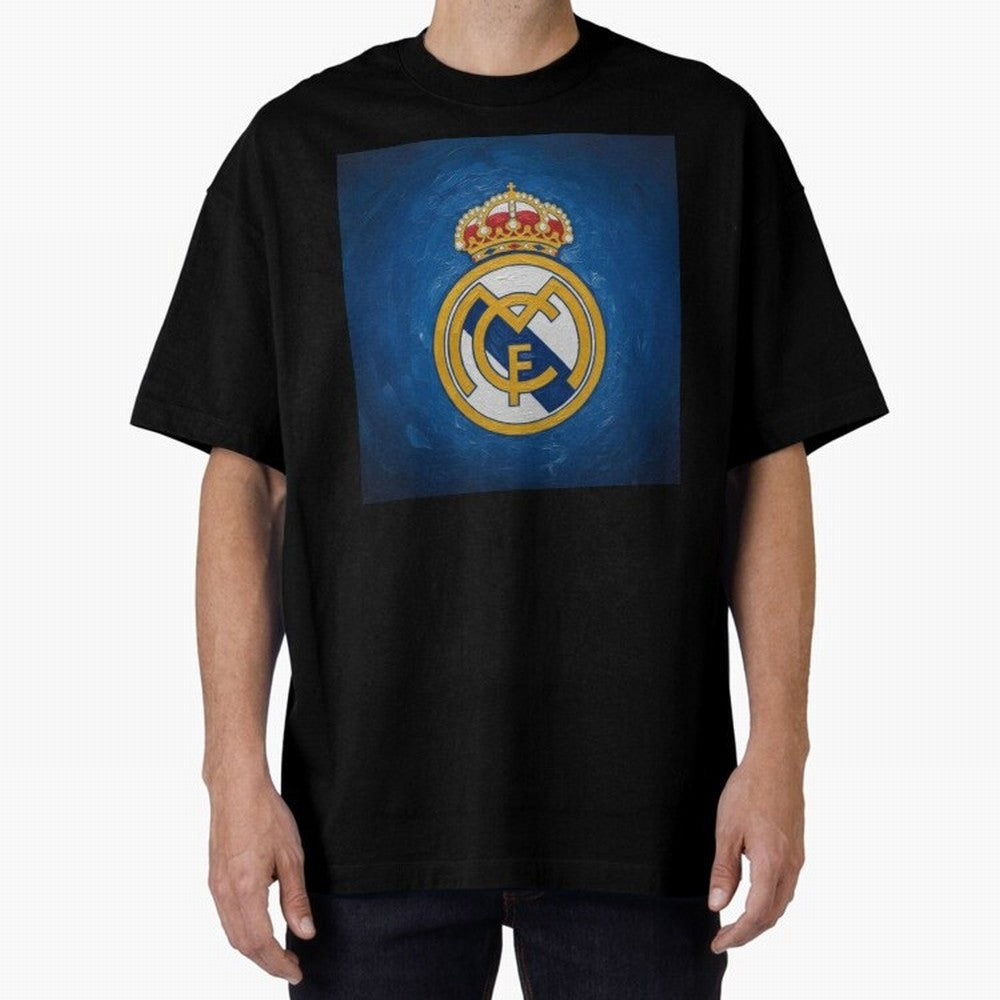 Real Madrid FC - Painting Oversized T-Shirt Celebrate the Next Chapter of FIFA World Cup 2026 USA Canada Mexico Spirit, Capturing Argentina and Brazil, CR7 and Messi, Soccer Culture, Superstar Moments, National Team Dreams and Competitive Fire;