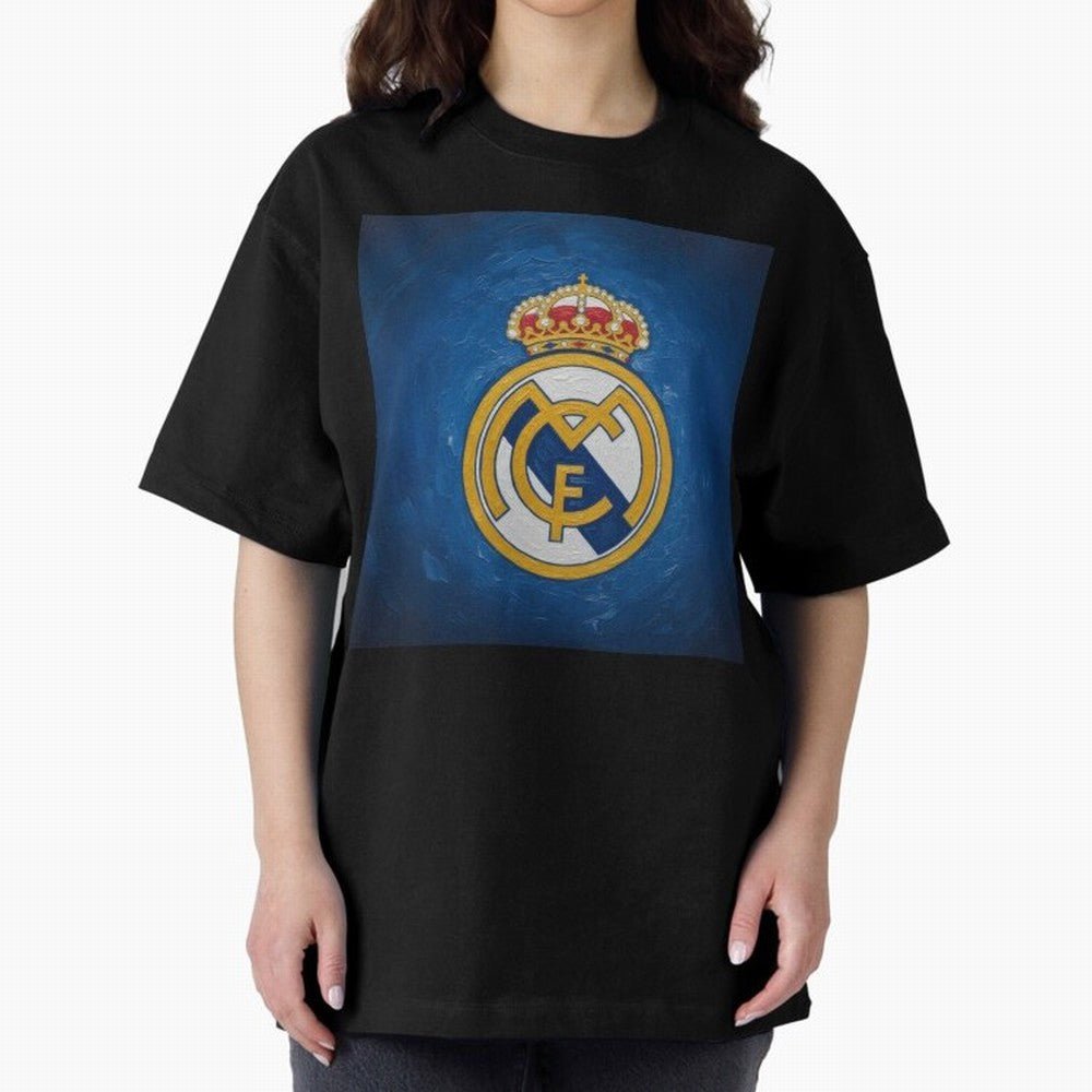 Real Madrid FC - Painting Oversized T-Shirt Celebrate the Next Chapter of FIFA World Cup 2026 USA Canada Mexico Spirit, Capturing Argentina and Brazil, CR7 and Messi, Soccer Culture, Superstar Moments, National Team Dreams and Competitive Fire;