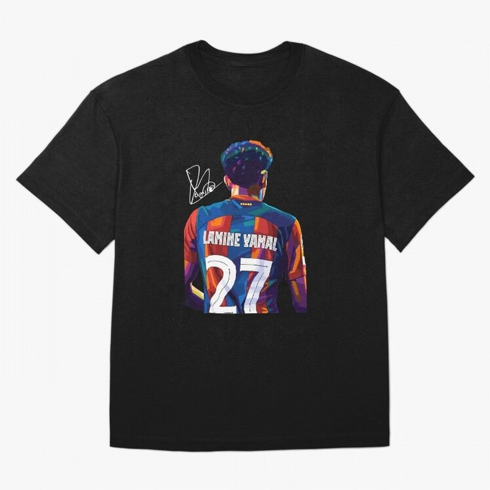 Lamine Yamal Football Player Oversized T-Shirt Remember Iconic Moments from Global Football Passion for FIFA World Cup 2026 Group Stage, Made for Mbappe and Neymar, England, France and Netherlands, Vintage Soccer Flavor, Modern Football Stars,