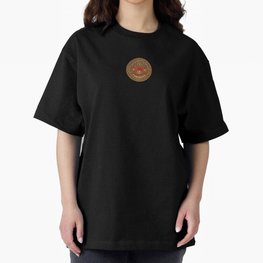 The Crimson Dominion Oversized T-Shirt Back the Journey through FIFA World Cup 2026 Group Stage Spirit, Capturing France and Portugal, Messi and Cristiano Ronaldo, Worldwide Fan Energy, Dramatic Goals, Stadium Lights and Championship Celebrations;