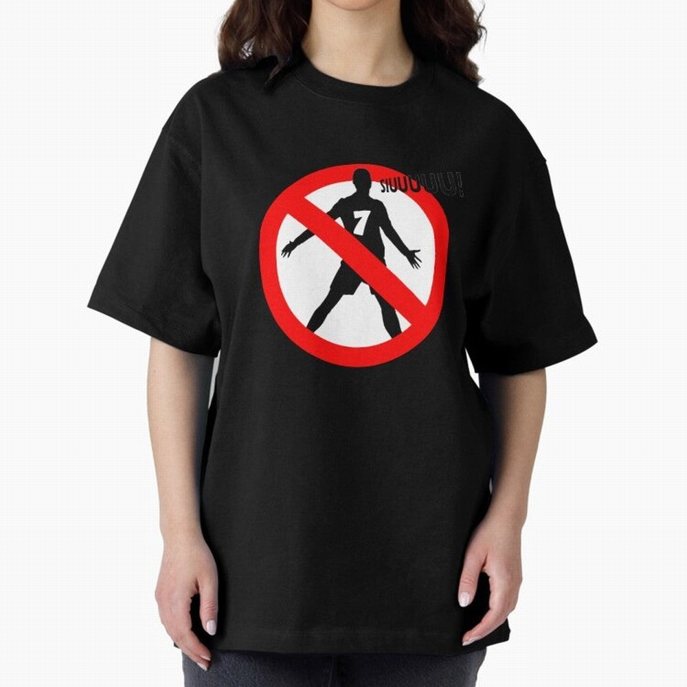 No Siiuuu Number 7 Soccer Meme Oversized T-Shirt Fuel Your Fan Pride for FIFA World Cup 2026 Group Stage for Fans of Messi, Neymar and Mbappe and Portugal, Spain and Germany, Bringing Soccer Culture, Superstar Moments, National Team Dreams and