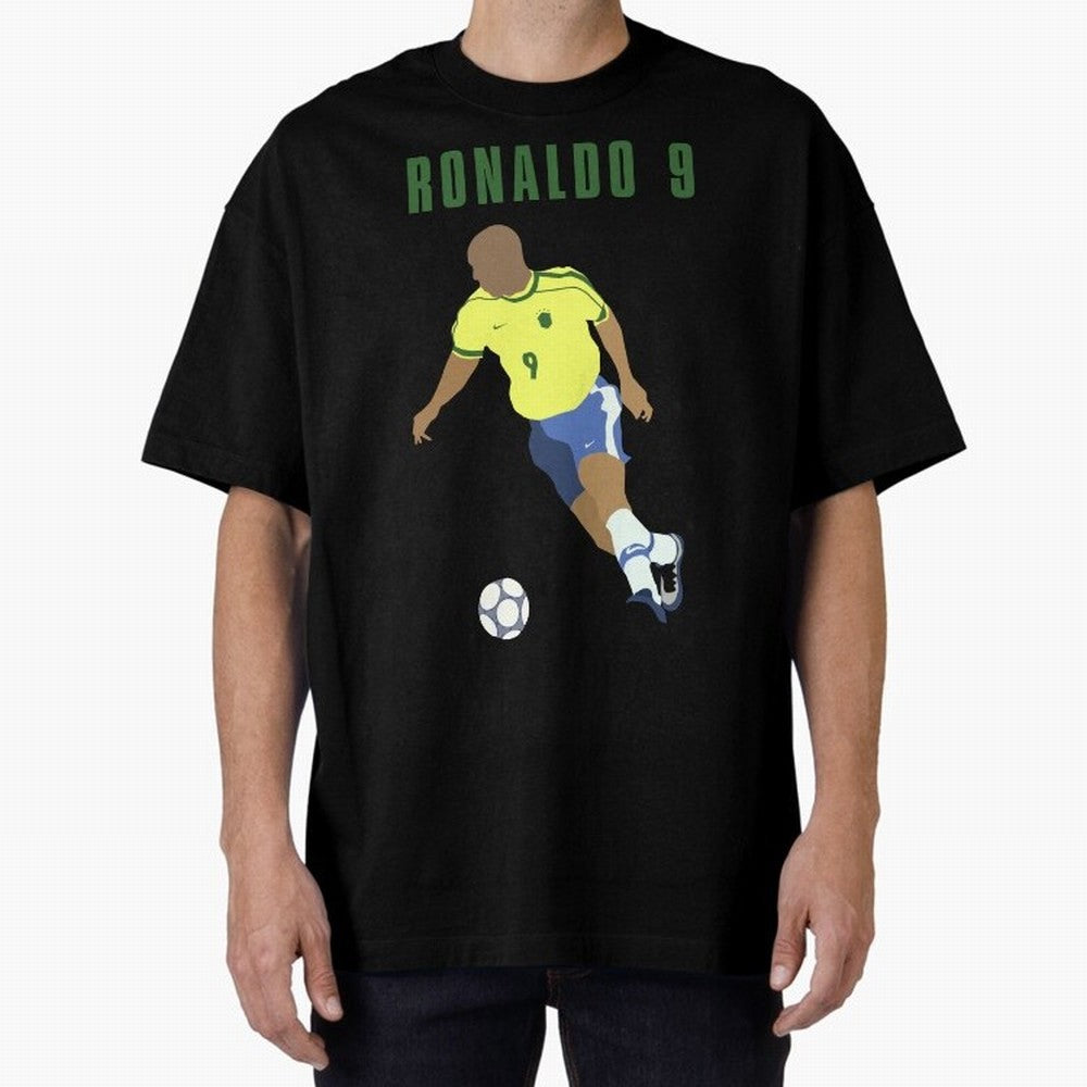BRAZIL 9 Oversized T-Shirt Bring Trophy Dreams to FIFA World Cup 2026 for Fans of Haaland and Mbappe and Argentina and Brazil, Bringing Tournament Hype, Historic Matchups, Family Viewing Parties and Global Sports Pride; Great for Supporters Who
