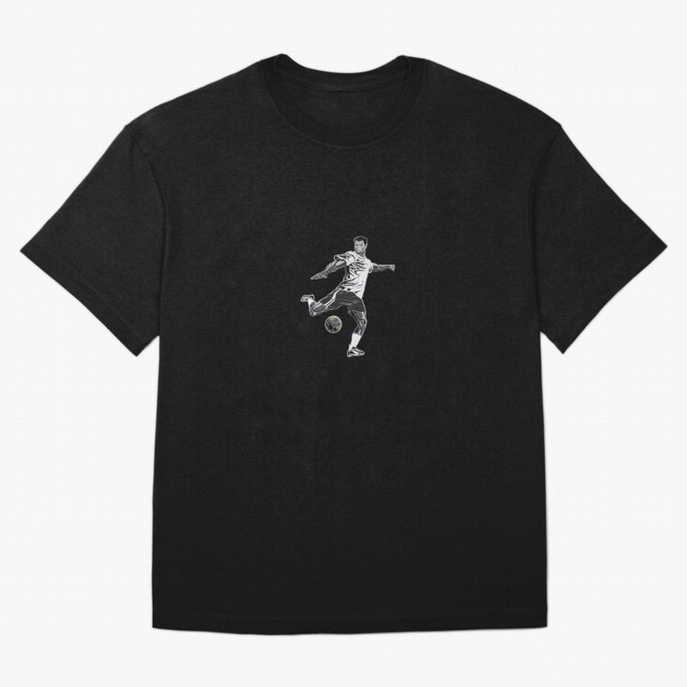 Fooball player Oversized T-Shirt Share the Excitement of Global Football Passion for FIFA World Cup 2026, Celebrating Neymar, Spain, Vintage Soccer Flavor, Modern Football Stars, National Flags and Final Night Emotion; Ideal for Football Dads,