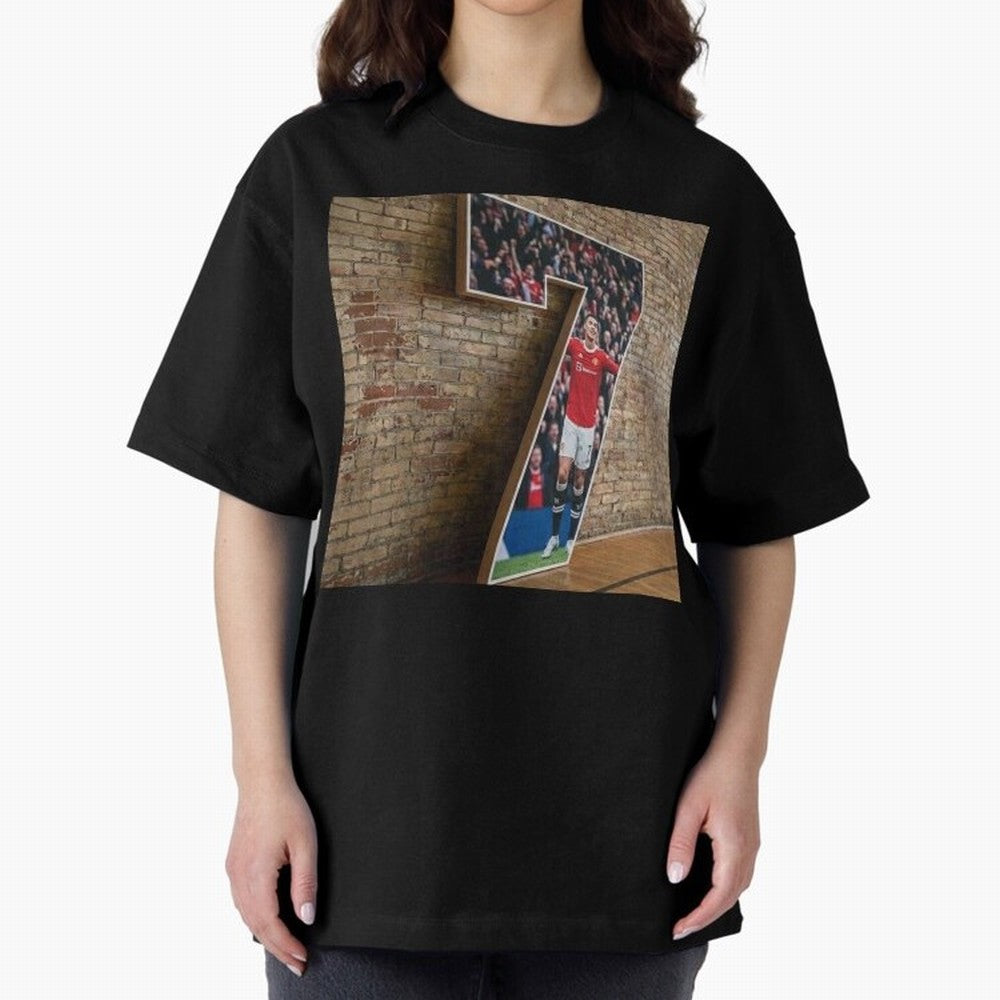 number 7 Oversized T-Shirt Bring a Champion Mindset to Global Football Passion for FIFA World Cup 2026 USA Canada Mexico, Inspired by CR7, England and Germany, Championship Spirit, Famous Goals, Roaring Crowds and International Football Unity; Made