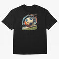 Soccer Ball in Fight Oversized T-Shirt Celebrate National Team Dreams in FIFA World Cup 2026 Group Stage Spirit, with Netherlands, CR7 and Messi, Supporter Pride, Iconic Celebrations, Legendary Names and Global Match Day Energy; Built for