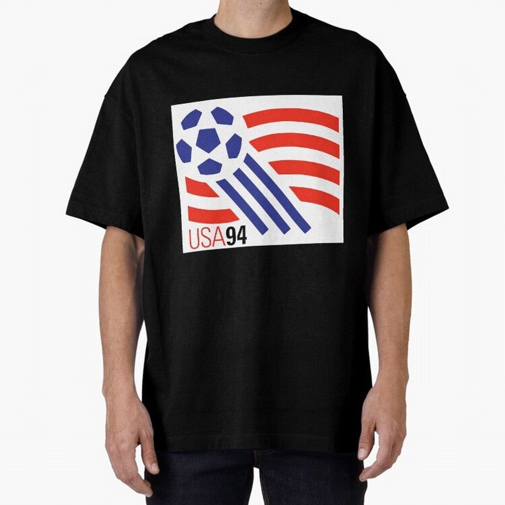 USA WC 94 Classic Oversized T-Shirt Stand with the FIFA World Cup 2026 Group Stage Journey through Neymar, Haaland and Cristiano Ronaldo Highlights, France and Portugal Pride, Worldwide Fan Energy, Dramatic Goals, Stadium Lights and Championship