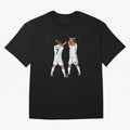 Ronaldo Madrid Celebration Duo Oversized T-Shirt Treasure FIFA World Cup 2026 USA Canada Mexico Spirit, Featuring France and Portugal, CR7, Stadium Chants, National Pride, Trophy Dreams and Unforgettable Football Memories; Perfect for Fans,