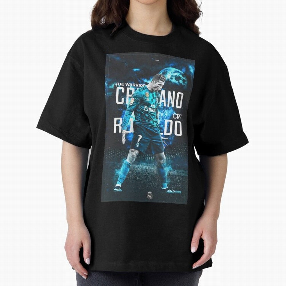 Ronaldo Oversized T-Shirt Turn Football Passion into Match Day Hype around FIFA World Cup 2026 USA Canada Mexico, Haaland, England and Germany, Match Day Excitement, Supporter Culture, Golden Goals and Global Football Passion; Ideal for Football